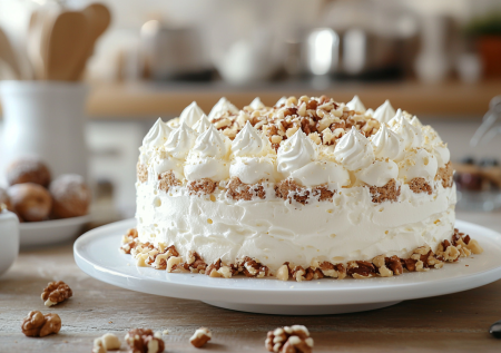 Ленивый торт «Киевский»: самый простой рецепт из 4 ингредиентов — легче не придумаешь