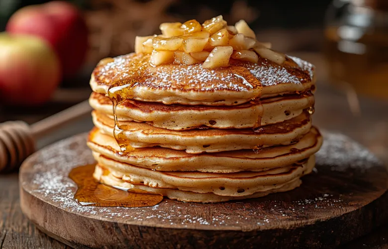 Пышные, ароматные и румяные — идеальные яблочные оладьи