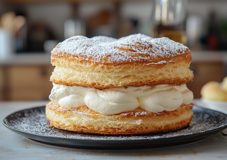 Пирог «Карпатка»: заварная вкусняшка — напоминает большой профитроль, но готовится гораздо проще