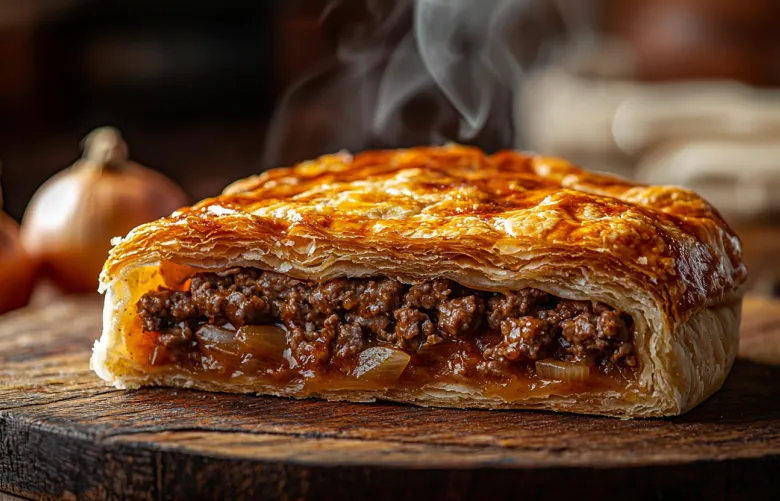 Легкое тесто, сочное мясо — пирог, который любят все