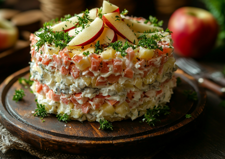 «Селедка под шубой по-скандинавски»: меняем свеклу на яблоко — и выходит настоящая бомба вкусов