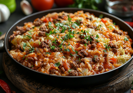 Беру фарш, капусту, рис — и ужин за полчаса готов: ленивее и проще голубцов не найдете