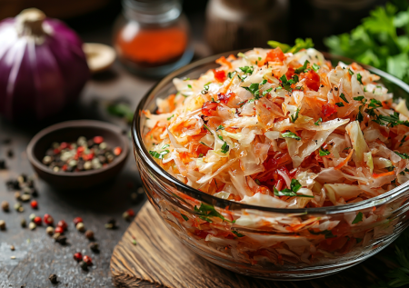 Салат из одной капусты с неповторимым вкусом благодаря заправке — без майонеза: легко и быстро