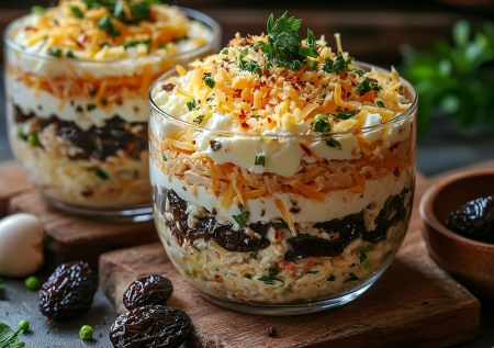 Салат «Дамский каприз» с черносливом: готовится элементарно, съедается до последней ложки