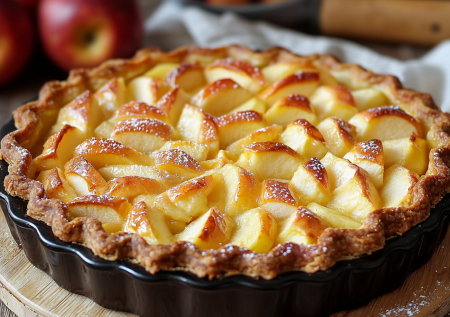 Обалденный пирог с яблоками к чаю — нужны сметана, яблоки и мука! Никакой возни, все очень просто