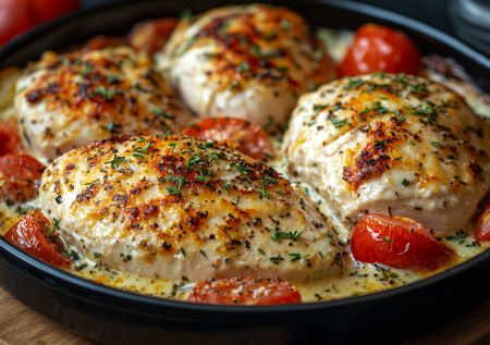 Курицу больше не жарю. Готовлю обалденную грудку по-фински: нужны сметана, помидор и сыр