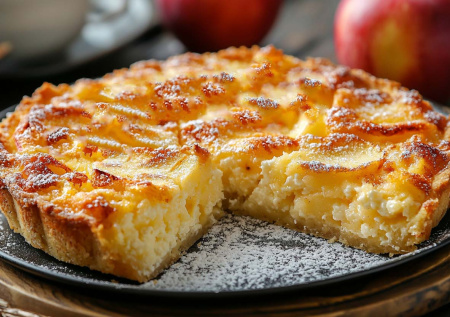 Воздушная запеканка с яблоками — вкус, который не забыть