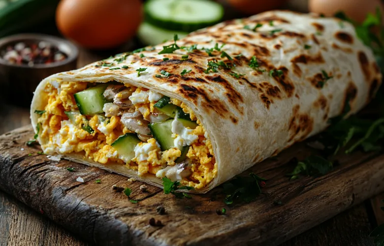 Быстрая закуска без духовки — рулет из лаваша с рыбной начинкой