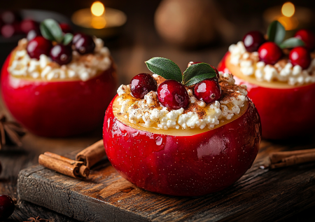 Мой любимый осенний десерт — яблочные гнезда с начинкой: готовлю за 20 минут