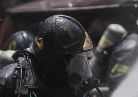 Огненный ад на месте взрыва поезда с этанолом попал на видео