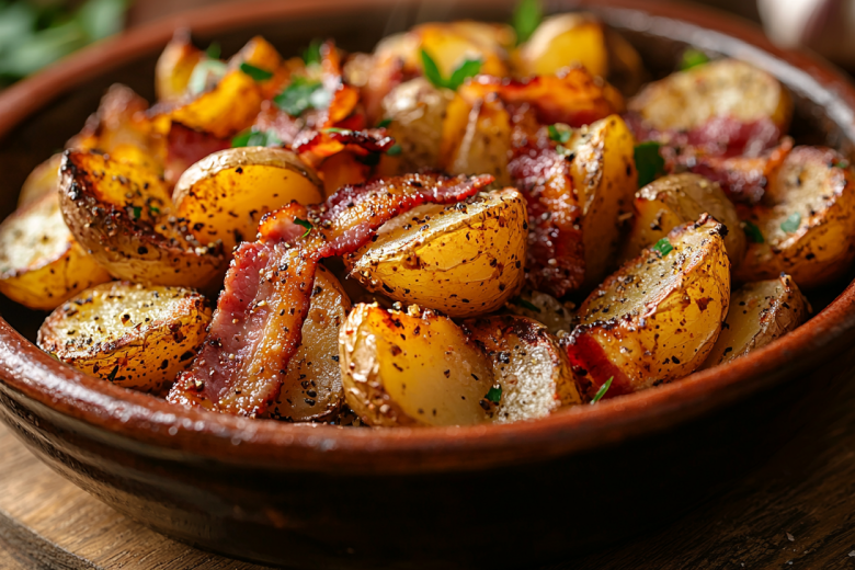 Как запечь картошку с беконом: простой рецепт