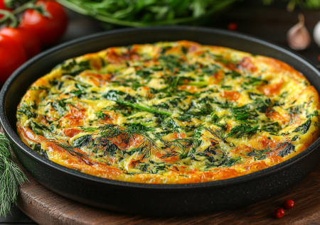 Сырники больше не делаю. Нашла рецепт лучше. Кюкю — необычная азербайджанская яичница