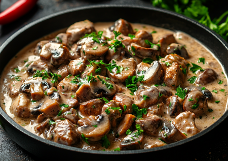 Ужин за копейки и быстрее доставки пиццы — ароматная куриная печень с классной заливкой