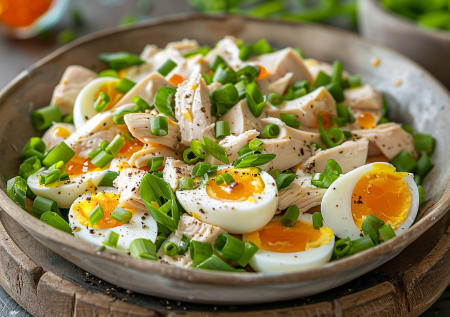 «Оливье» больше не делаю. Готовлю яичный салат из 4-х ингредиентов. Много белка и никакой возни