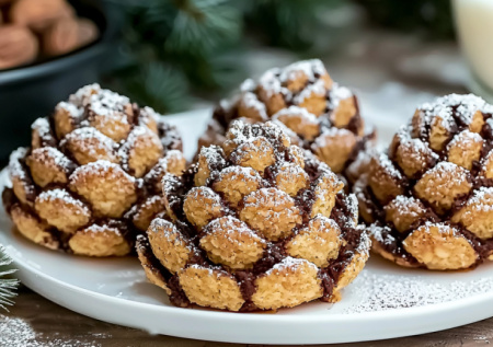 Волшебные еловые шишки: простой рецепт новогоднего десерта без выпечки