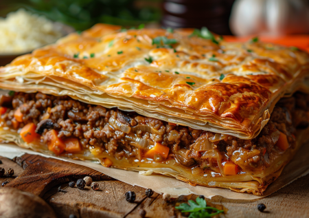 Салаты больше не делаю. Нашла рецепт лучше —  мясной «Наполеон». Закусочный торт с начинкой из фарша, грибови сыра