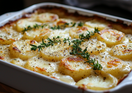 Только картошка, сыр и немного сливок — простой ужин для всей семьи. Рецепт французский, а продукты все самые обычные