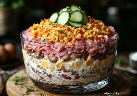 Без картошки и риса, а какой сытный. «Аленушка» — обалденный салат из того, что есть под рукой