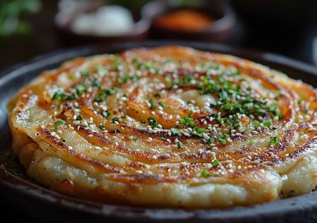 Ленивый завтрак. Китайские луковые блинчики-улитки: всего 4 ингредиента, а вместо молока кипяток