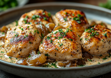 Забыла о сухой грудке благодаря этому рецепту: курица в сметанно-горчичном соусе — ничего сложного