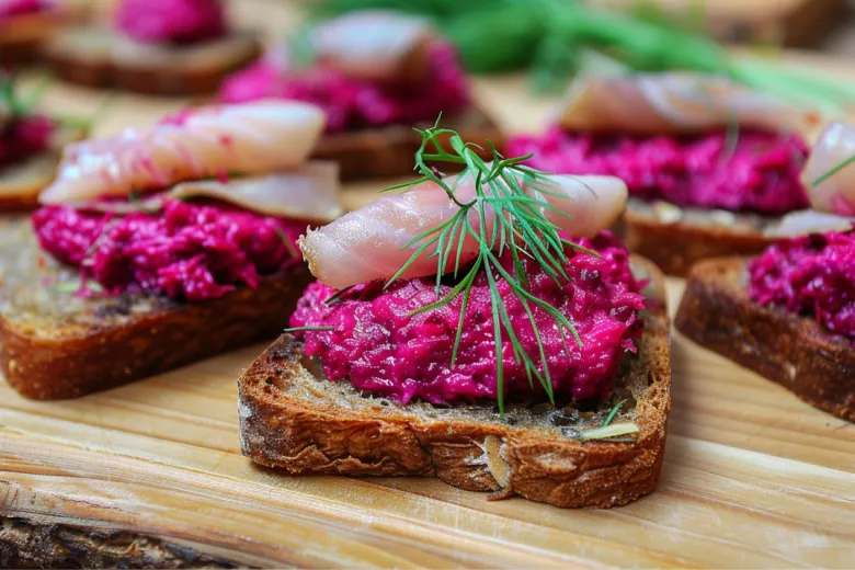 Готовим сельдь под шубой как изысканное европейское канапе