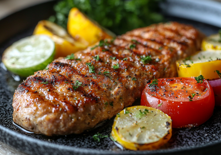 Ленивый ужин за 20 минут. Плескавица по-балкански. Едим в лепешке или заворачиваем в лаваш