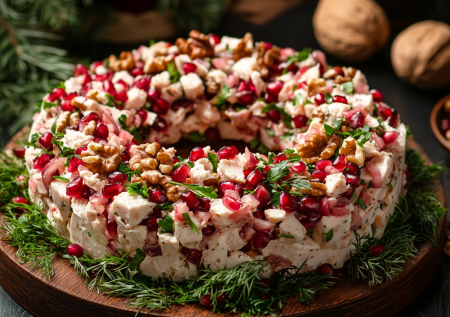 Салат «Рубиновое колье»: сытная вкуснятина с гранатом на ужин и праздничный стол