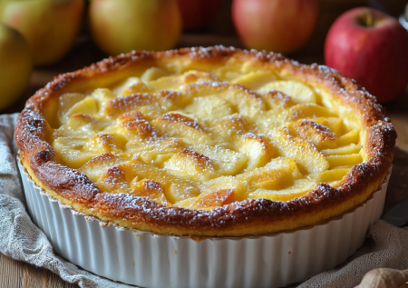 Беру три яблока и банку сметаны — пеку простой яблочный пирог с осенней ноткой! Не шарлотка, а вкуснее в разы