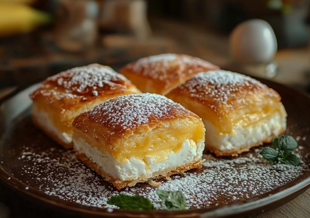 Беру творог, банан и готовлю нежнейший десерт к чаю — никакого замеса и раскатки теста, все очень просто!