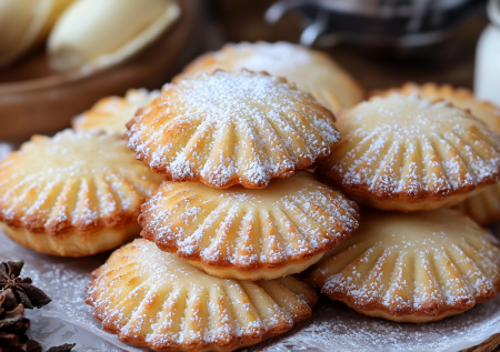 Лёгкий рецепт творожного печенья — нужны творог, сахар и горстка муки. Нежные ракушки к чаю