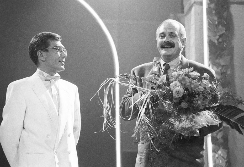 Юрий Николаев и Никита Михалков, 1991 год