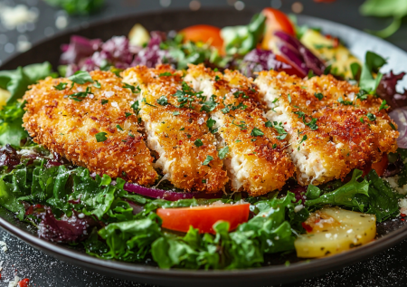 Куриный шницель «Цезарь»: простой вариант быстрого и легкого ужина