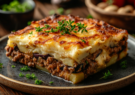 Вкуснее мяса по-французски: рецепт греческой мусаки с картошкой и фаршем в духовке