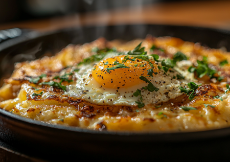 Яичница на картофельной подушке: рецепт белорусского завтрака на большом дранике — самое вкусное, что можно приготовить из картошки