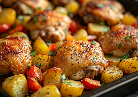 Все смешиваю за 5 минут — и в духовку: обалденная курочка с овощами в рукаве — готовится сама, вы отдыхаете