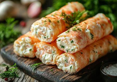 Вкуснее салатов и тарталеток: сырно-чесночная закуска из крабовых палочек