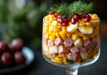 Гости в восторге — готовим аппетитный новогодний салат всего из 3 продуктов