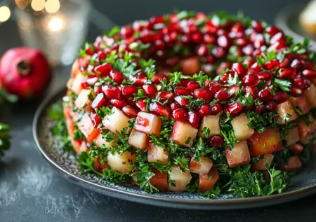 На скорую руку: готовим салат «Гранатовый браслет» на Новый год