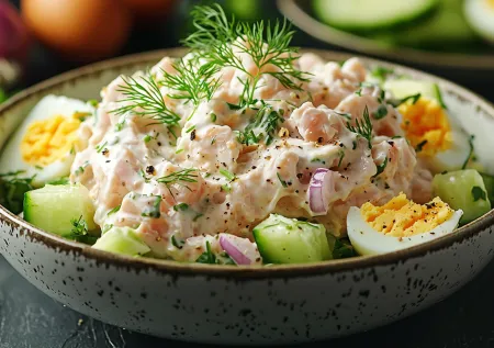 Вкус детства: классический салат из печени трески всего за 10 минут