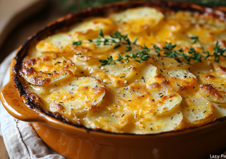 Когда лень готовить, делаю «Картофельный лентяй» — нужны картошка, сыр и сливки: получается очень нежно и вкусно