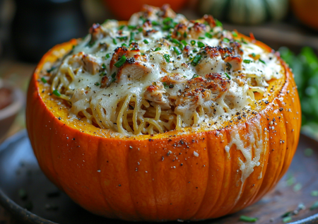Половину урожая тыквы так съели, и еще хочется. Тыква-спагетти с курицей и сыром — очень вкусный и простой ужин