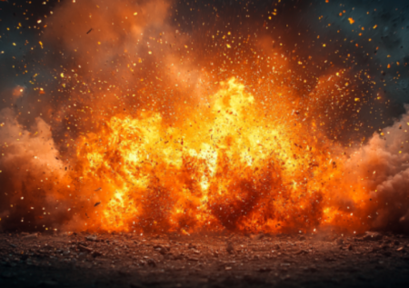 Над российским городом прогремело два взрыва