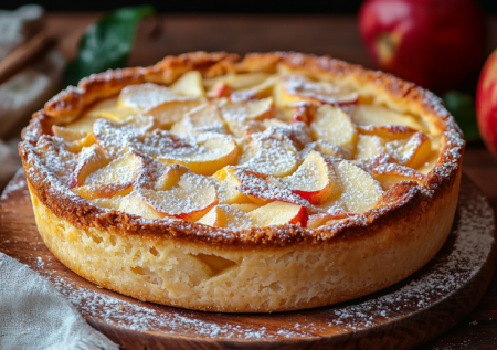 Только яблоки, корица и мука — нежный польский яблочный пирог: не шарлотка, с нежной кислинкой и аппетитной корочкой