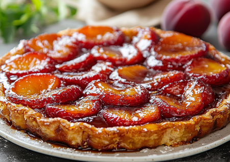 Нектарины и карамель в духовке: этот перевернутый Тарт Татен покоряет с первого кусочка