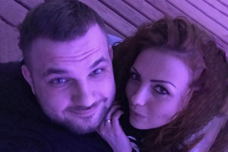 Роман Новак с женой