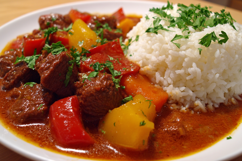 Когда говядина берет за душу: готовим гуляш с подливкой, как в детстве