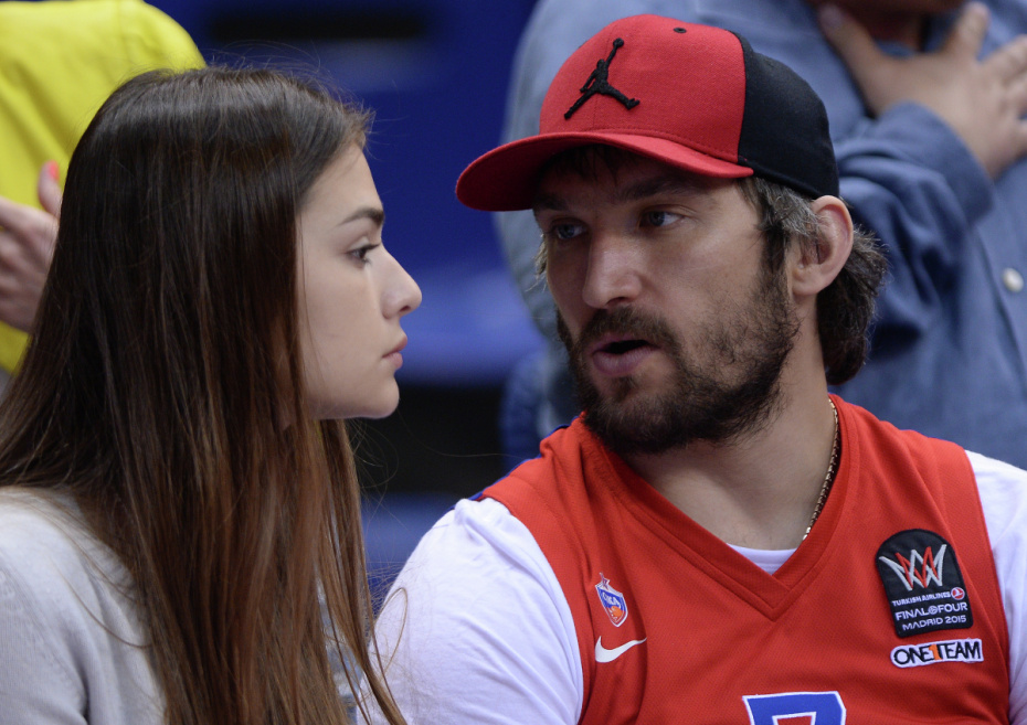 Александр Овечкин и Анастасия Шубская, 2015 год