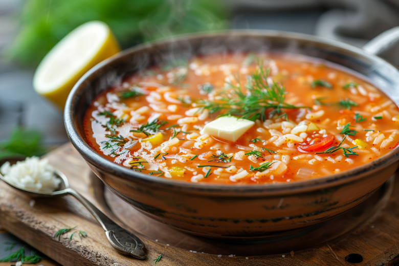 Дедовский рецепт: антипохмельный суп с рисом и помидором