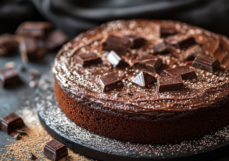 Его можно есть тоннами и худеть: обалденный шоколадный пирог — такой вкусный, что его можно дополнить мороженым и подать на праздник