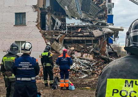 В Тульской области разобрали завалы после взрыва газа в жилом доме